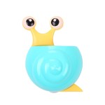 Toothbrush and toothpaste holder, snail, blue color